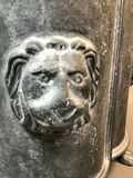 Cast Iron Lion Head Planter - thumbnail 3 of 10