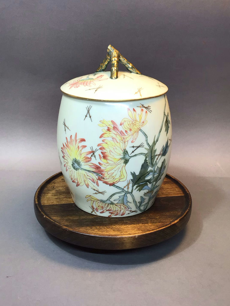 Antique T & V Limoges Biscuit Jar - image 1 of 8
