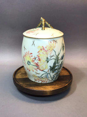 Antique T & V Limoges Biscuit Jar - Image 1 of 8