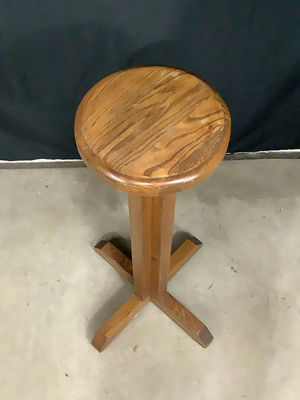 Antique Oak Stand - Image 1 of 2