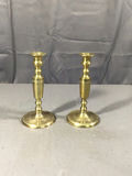 Vintage Brass Candle Holders - thumbnail 6 of 10
