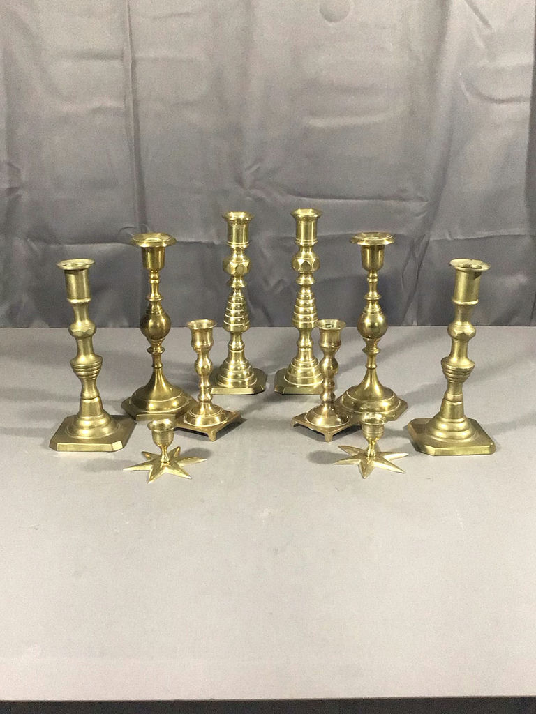 More Vintage Brass Candle Holders - image 1 of 10