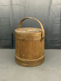 Antique Firkin Basket/ Sugar Bucket - thumbnail 1 of 8