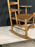 Antique Wooden Ladder-Back Rocking Chair - thumbnail 4 of 18