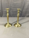 Vintage Brass Candle Holders - thumbnail 8 of 10