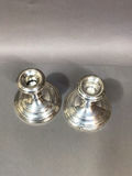 Gorham Sterling Short Candle Holders (27.1+dwt) - thumbnail 8 of 15