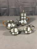Queen Art Pewter Tea Set - thumbnail 2 of 11