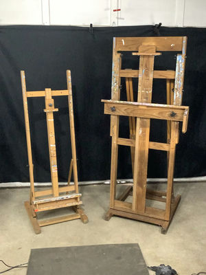 Vintage Large Wooden Easels - Image 1 of 8