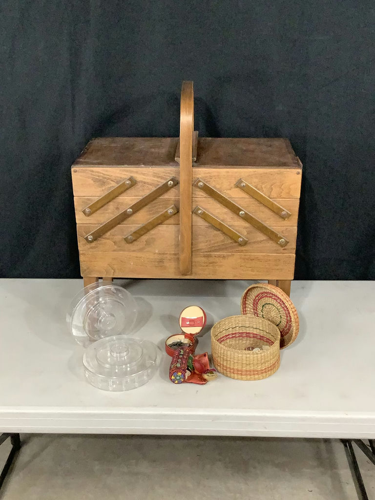 Strommen Bruk Hamar Sewing Box - image 1 of 18