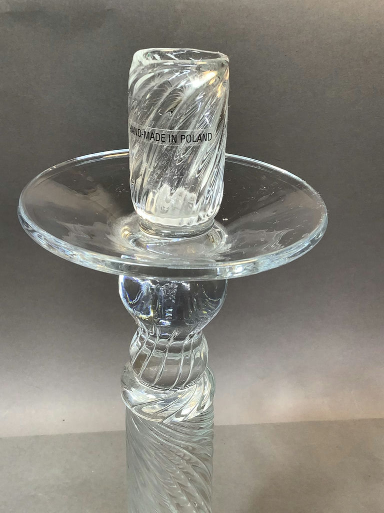 Fancy Crystal Candleholders - image 3 of 13