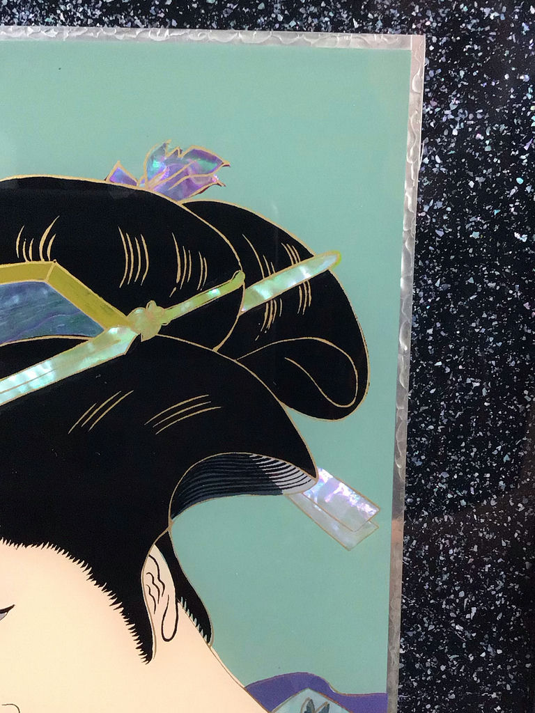 Geisha Reverse Glass Painting - image 3 of 4