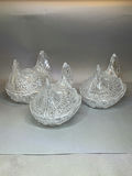 Vintage Glass Chicken Baskets - thumbnail 1 of 10