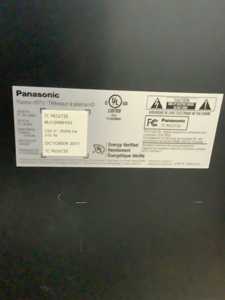 Panasonic 65in Plasma HDTV w/ Mobile TV Stand - image 3 of 7