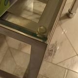 Brushed Nickel & Glass Side Tables - thumbnail 5 of 5