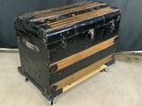 Antique Black Steamer Trunk - thumbnail 6 of 8