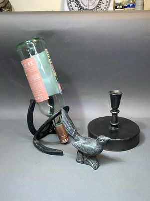 Vintage Black Metal Decor - Image 1 of 12