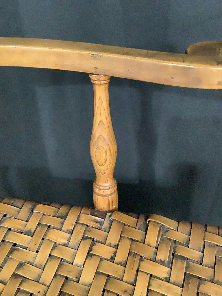 Antique Wooden Ladder-Back Rocking Chair - image 13 of 18