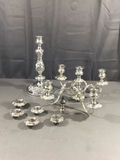 Ornate Silver Plate Candelabra - thumbnail 2 of 9