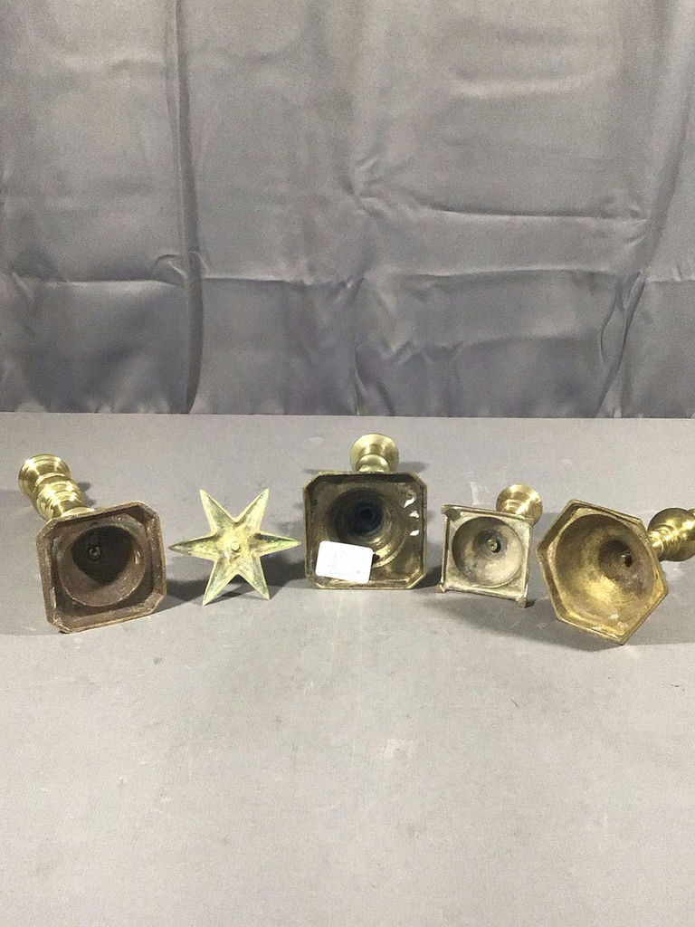 More Vintage Brass Candle Holders - image 7 of 10