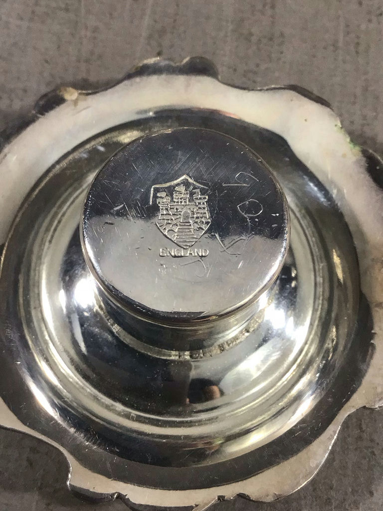 Ornate Silver Plate Candelabra - image 6 of 9