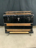 Antique Black Steamer Trunk - thumbnail 1 of 8