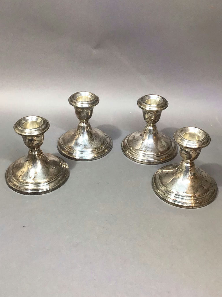 Alvin Sterling Candle Holders - image 1 of 6