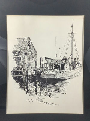 C. Ray Bryan Framed Sketch - Image 1 of 4