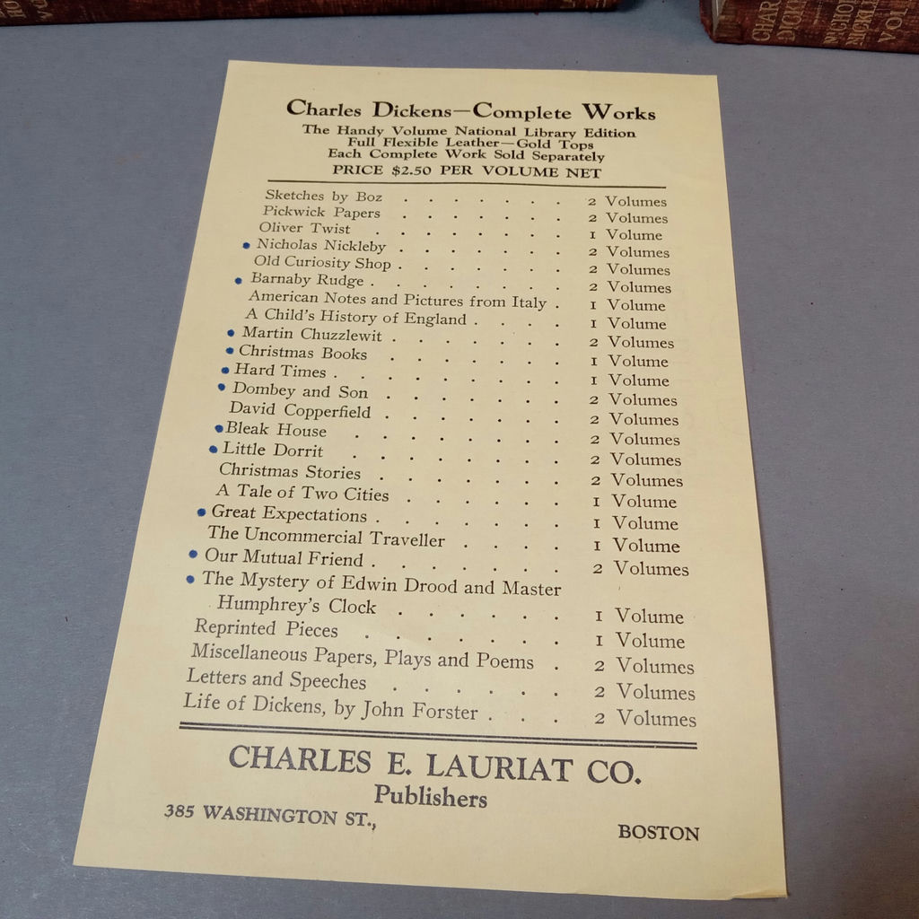 Antique Dickens Handy Volumes by Lauriat - image 15 of 15