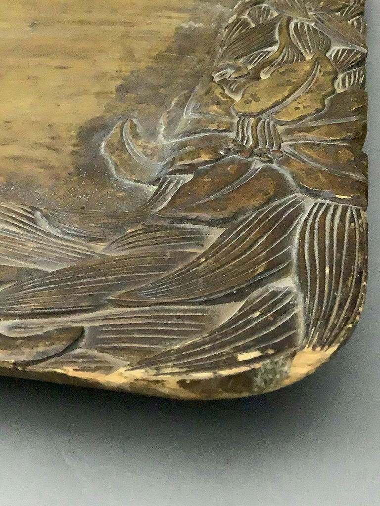 Antique Japanese Hand Carved Wood Tray - image 3 of 6