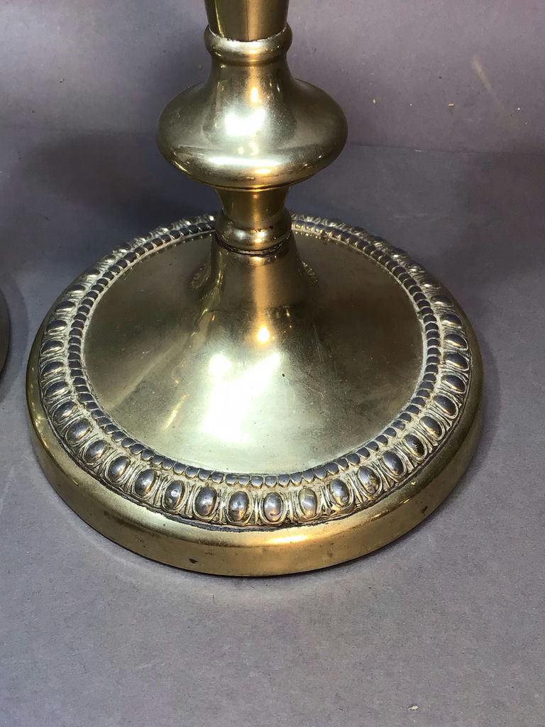Antique Plated Tall Candle Holders - image 2 of 10