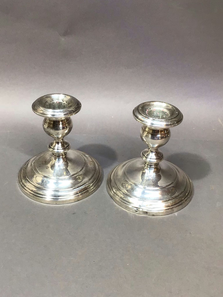 Gorham Sterling Short Candle Holders (27.1+dwt) - image 7 of 15