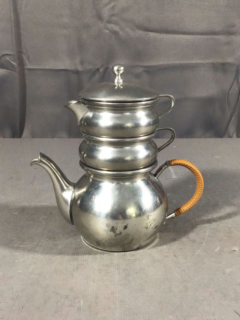 Queen Art Pewter Tea Set - image 3 of 11