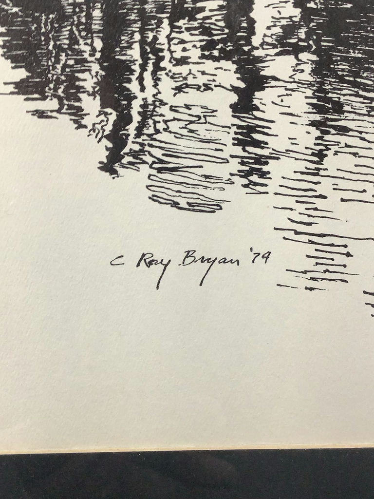 C. Ray Bryan Framed Sketch - image 3 of 4