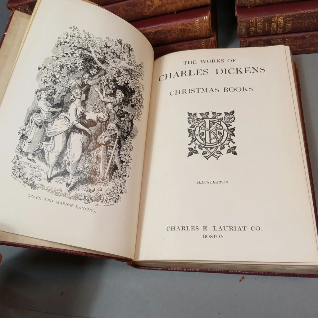 Antique Dickens Handy Volumes by Lauriat - image 6 of 15
