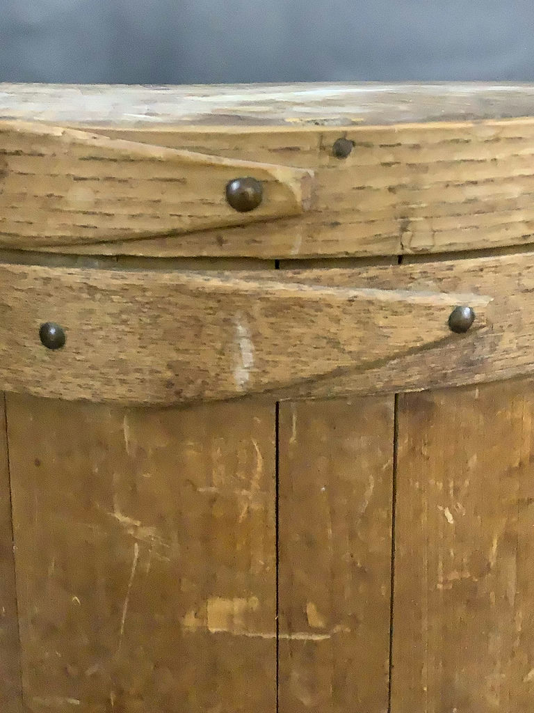 Antique Firkin Basket/ Sugar Bucket - image 4 of 8