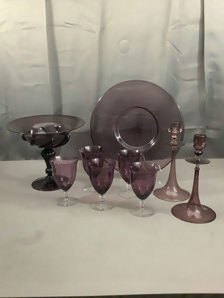 Antique Amethyst Glassware - image 1 of 10