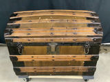 Antique Dome-Top Steamer Trunk - thumbnail 2 of 10
