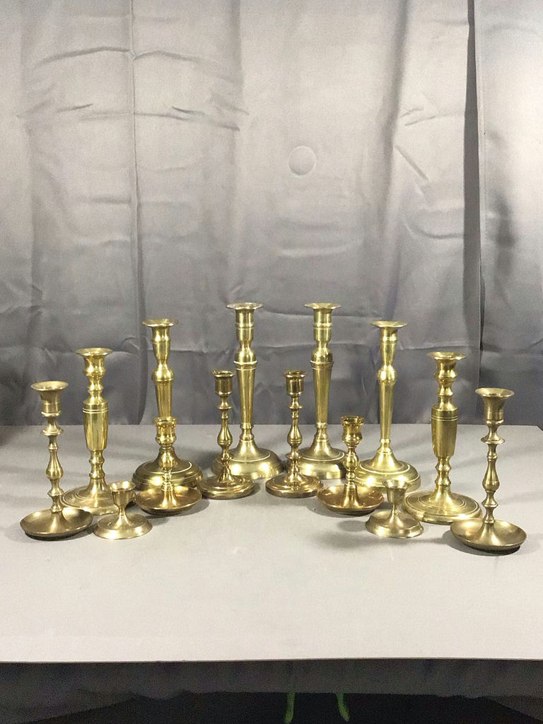 Vintage Brass Candle Holders - image 1 of 10