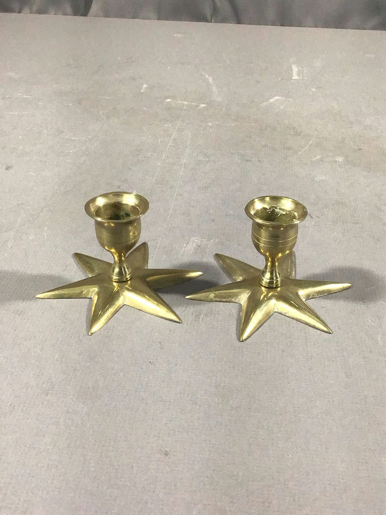 More Vintage Brass Candle Holders - image 6 of 10