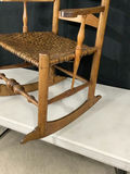 Antique Wooden Ladder-Back Rocking Chair - thumbnail 2 of 18