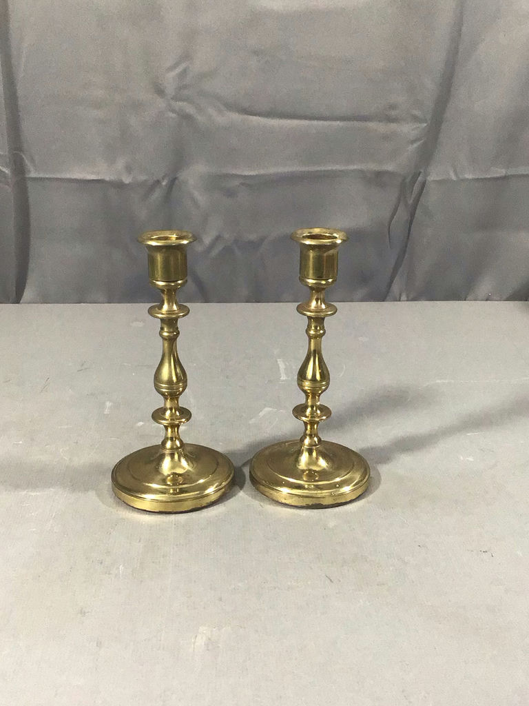 Vintage Brass Candle Holders - image 4 of 10
