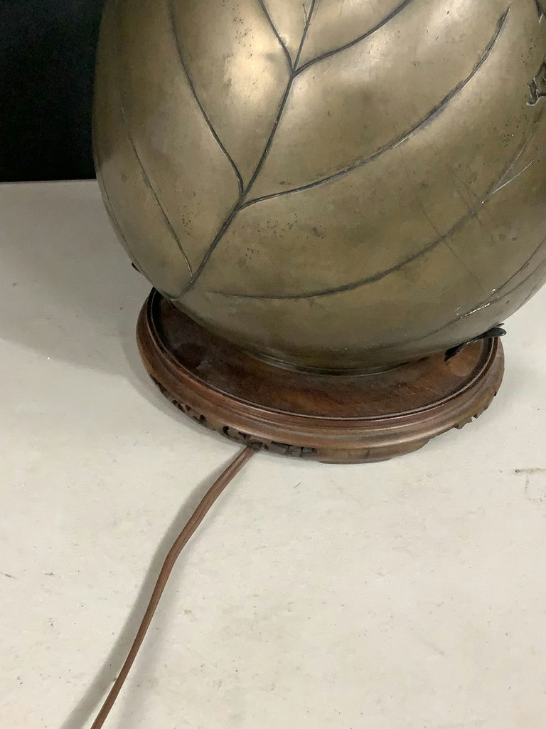 Vintage Brass & Copper Lamp - image 3 of 13