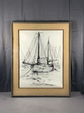 Claude Piéchoud Framed Sailboat Print - thumbnail 1 of 5