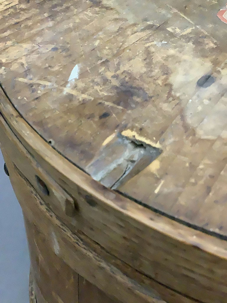 Antique Firkin Basket/ Sugar Bucket - image 3 of 8