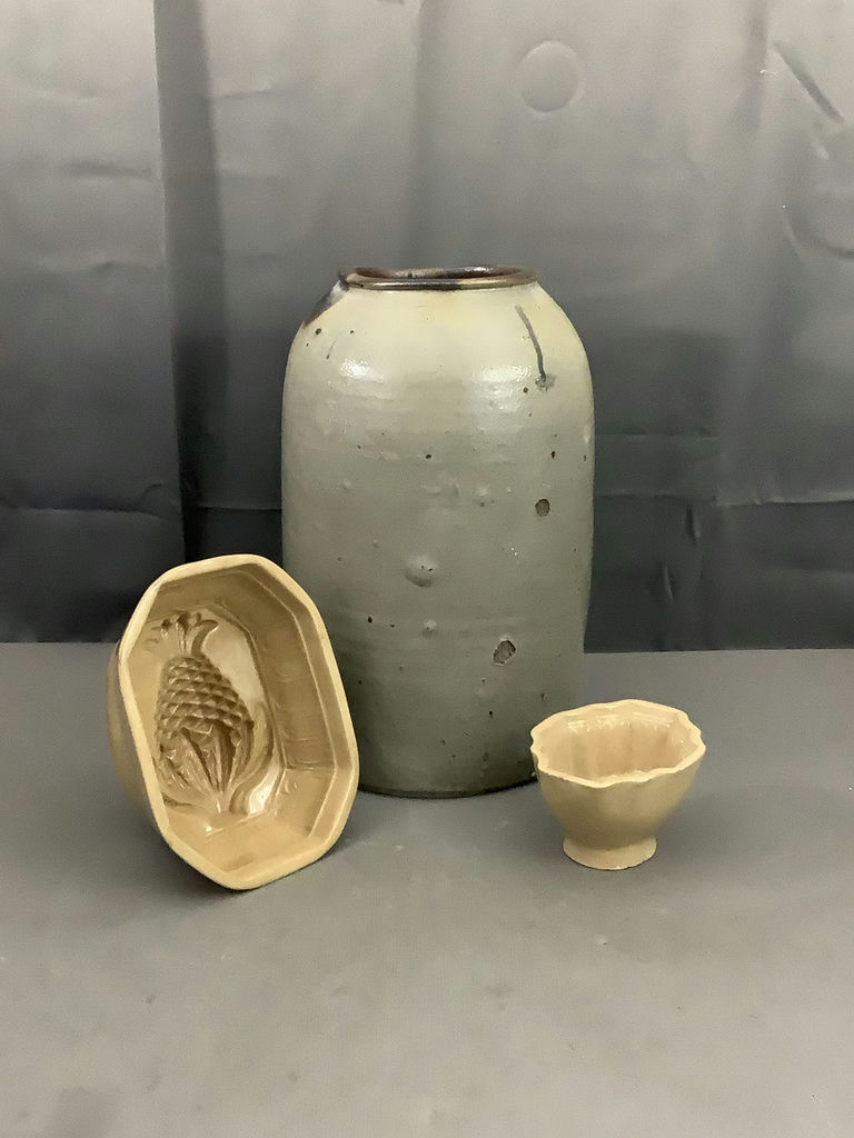 Antique Crock & Butter Molds - image 1 of 11