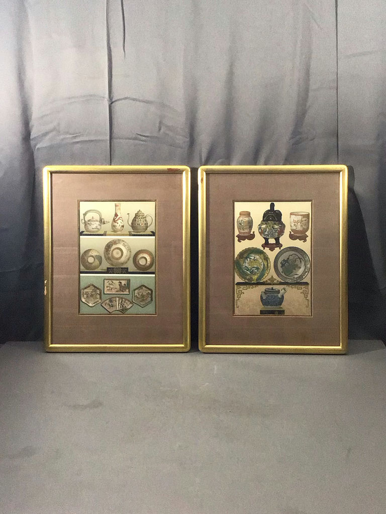 Framed Asian Art- Chromolithographs - image 2 of 6