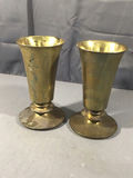 Vintage Brass Flower Vases - thumbnail 6 of 6