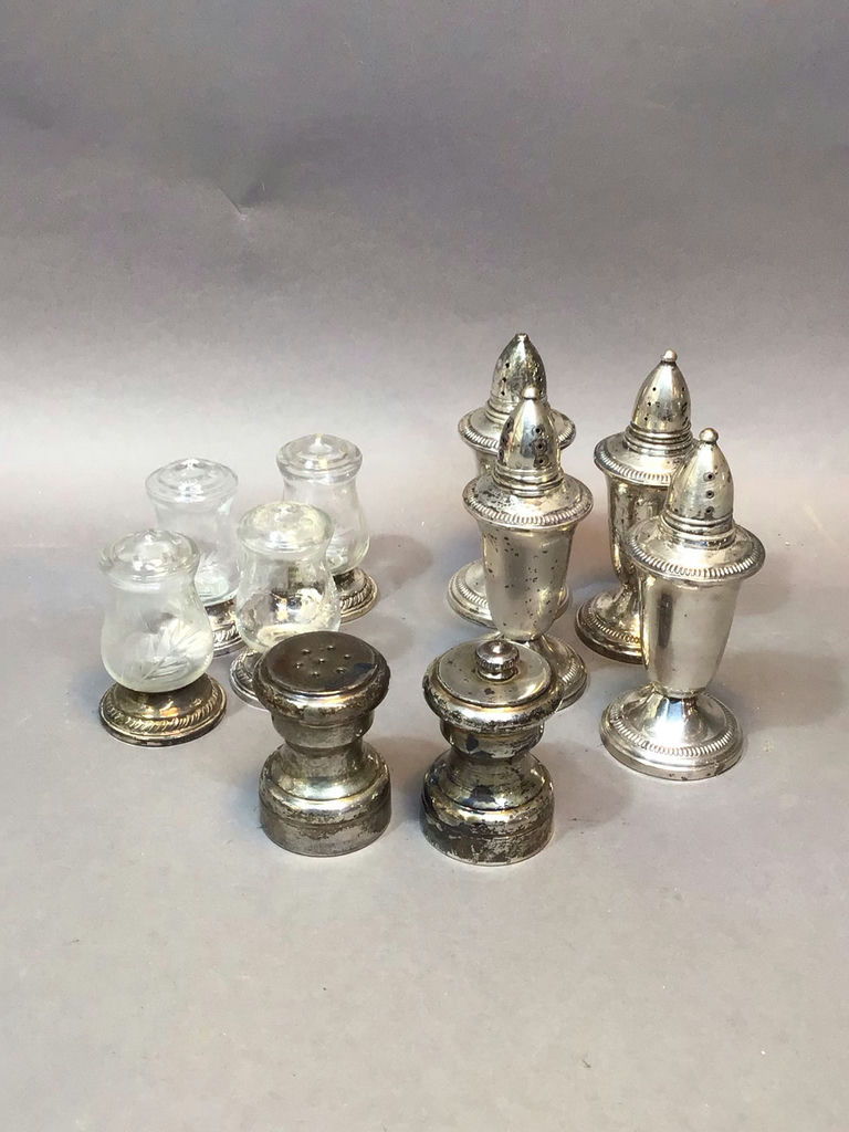 Sterling Salt & Pepper Shakers - image 1 of 15