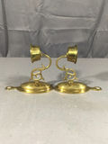 Vintage Brass Candle Holders & Trivet - thumbnail 4 of 10