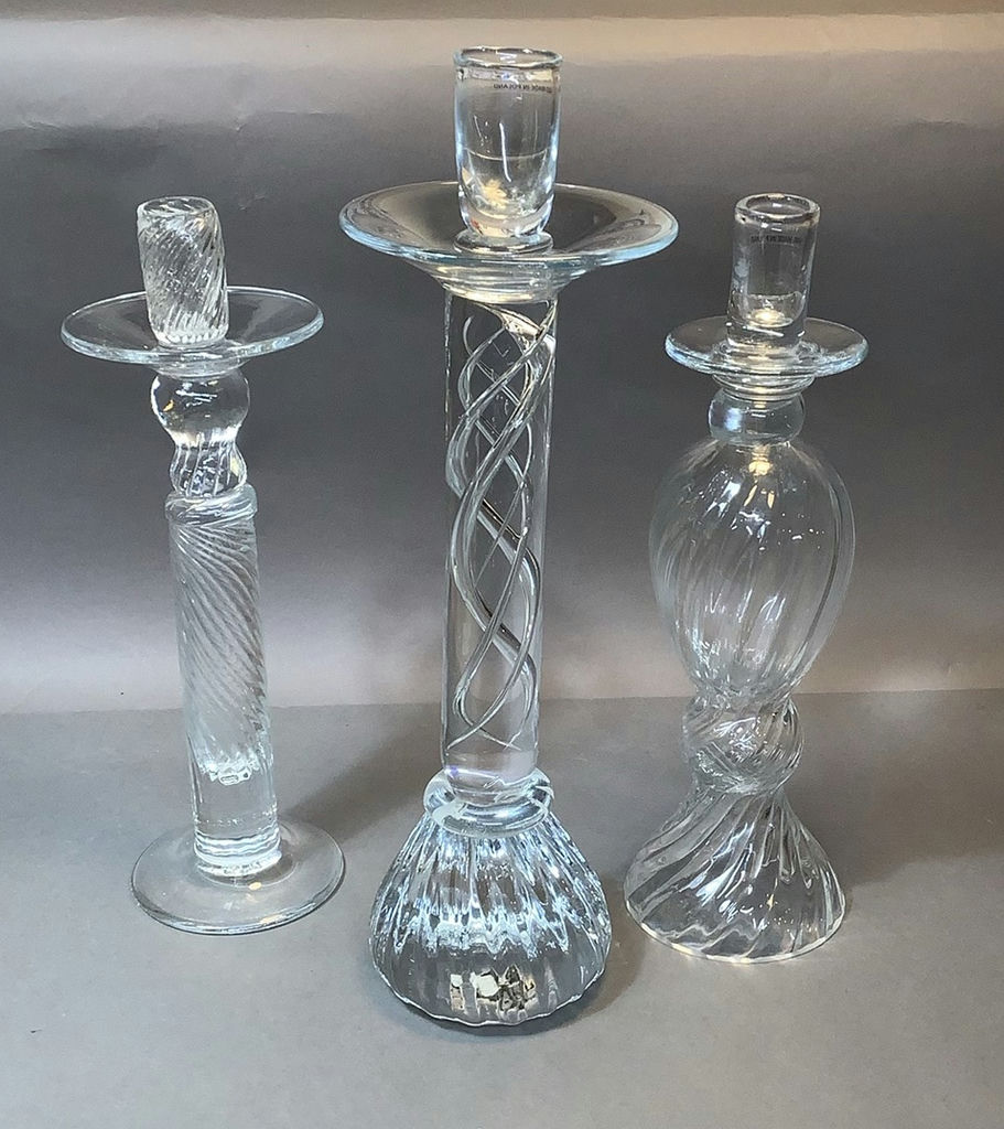 Fancy Crystal Candleholders - image 1 of 13